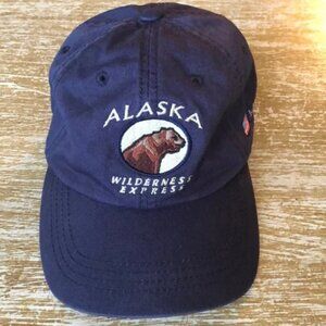 Alaska Wilderness Express Cap Hat Navy Blue Ouray Sportswear Adjustable